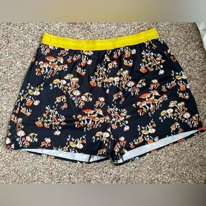 Patagonia Black Boxers with Colorful Mushroom Print